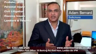 Pakistani Cricketer Aamir Sohail Advert | Adam Bernard Solicitor | Upton Park & Edgeware