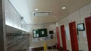 Daikin air conditioner by garden