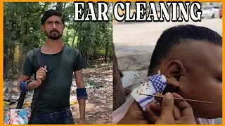 Ear Cleaning | Some of the dirtiest Ear Wax Removal by Street Ear Cleaner💈#asmr