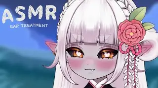 ASMR | fluffy ear treatment from your little sister