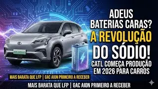 Bateria de s&oacute;dio vai chegar aos carros em 2026, confirma CATL