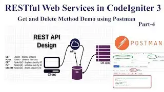 RESTful Web Services in CodeIgniter with source code - Get and DELETE Method using Postman 🔥