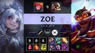 Zoe Mid vs Corki - KR Challenger Patch 25.13