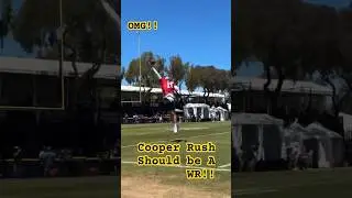 Cowboys QB Cooper Rush Makes Insane Sideline Catch During Practice! Wow, he is gifted. #DC4L
