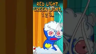Huggy Wuggy and robot vacuum : Red Light Green light 123 meme 