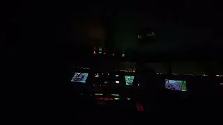 SHIP'S BRIDGE AT NIGHT WATCH..