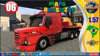 #06 MAPA BRASILZÃO 1.57  ETS2 AO VIVO 🚛 @rodrigoguarulhossp