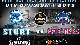 U18 Men - Sturt Sabres vs Nunawading Spectres | 2019 National Junior Classics SEMI FINAL