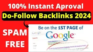 100% Instant Approval DoFollow Backlinks 2024 #dofollowbacklinks #instantapprovallinks