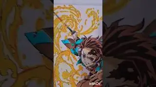 Drawing tanjiro 😎 #demonslayer #coolcoloring #tanjiro