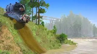 MudRunner Giant Rocket Transport Challenge &ndash; Deadly Roads Ahead