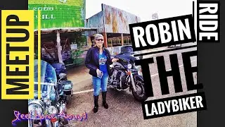 I met Robin the Lady Biker and rode motorcycles in Texas #motovlog #biker #motorcycle