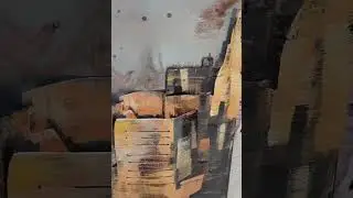 Impressionist 3D Wall Art Painting of NYC Skyline on Metal Canvas FAM-0727