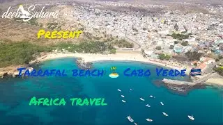 Cabo Verde Cape Tarrafal Beach Praia Santiago Drone Aerial 4K Travel Africa : deebSahara