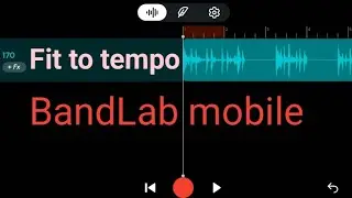 fit to tempo in your own project any loop BandLab
