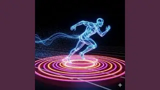 Neon Grid Runners of the Workout Music Zone