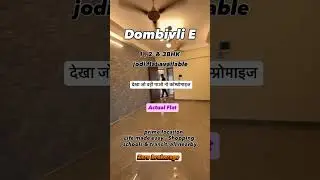 Dombivli Paradise Sai World Dreams || 1BHK 📍Actual Flat🏠 || call : 8689905118