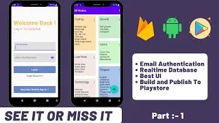 Notes app in android studio | Notes app in android | Part-1 | Demo video
