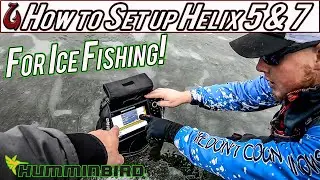 How to Set Up Humminbird Helix 5 and 7 G3N for Ice Fishing