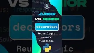 Junior vs Senior: Reusing Logic with Python Decorators #Python #Programming #PythonTips