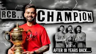 RCB IPL CHAMPION AFTER 18 YEARS!|RCB vs PBKS  IPL 2025 FINAL