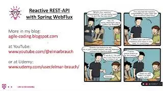 Spring WebFlux und WebClient in reaktiven Microservices mit REST-API.
