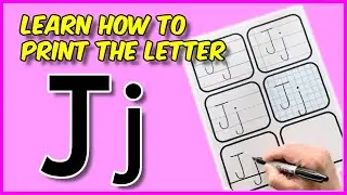 Learn to Write The Alphabet Upper and Lowercase J | Handwriting Tutorial for Students