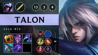 Talon Mid vs Syndra - EUW Grandmaster Patch 25.08