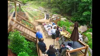 Lindsay & Matthew 💍✨Patio Ceremony above the Creek | Weddings Over Waterfalls (short version)