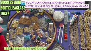 Today join our new aari student #design #blousedesigns #aariwork #trending #aariclassforbeginners