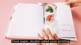 Hardcover case bound menu book print Yuhe Print