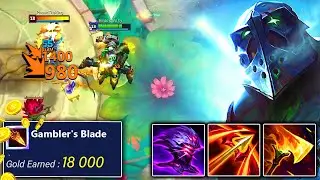 Never-Die Urgot Strategy with Gamblers Blade generates 18,000g with Runaan's Abuse ft. Rank 1 Arena