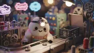 【アルバイト】おばけちゃんのおしごと👻工場夜勤編｜Little Ghost's Work👻Factory Night Shift Edition【Part-time Job】