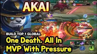 Akai (Mythical Glory): One Death MVP with Full Control | MLBB Ranked Gameplay
