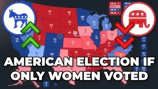 United States Election if Only Women Voted - 2028 Election Prediction | Dems, GOP, Trump