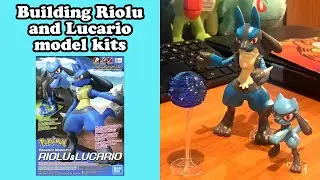 Building Riolu and Lucario model kits