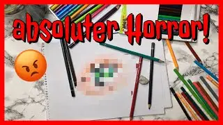 MIT HASSPRODUKTEN ZEICHNEN! | Ich zeichne ein Bild mit meinen SCHLECHTESTEN Materialien