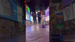 Empty New York City Times Square #travel #shorts #walking