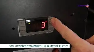 instructievideo instellen temperatuur rood display Gamko