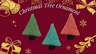 Crochet Easy Christmas Tree Ornament | Christmas Tree Decor | Tree Decor | Christmas |Club Crafteria