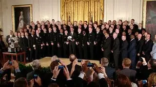 President Obama Presents the Commander-in-Chief Trophy