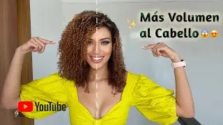 ✅Cómo darle VOLUMEN al cabello RIZADO, sin FRIZZ (5 tip’s)🌸