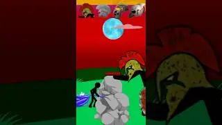 ONE GOLD MINER vs 4 TITANS BOSS! 😱 Stick War Legacy #shorts #gaming