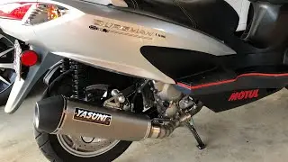 Yasuni Exhaust for the Suzuki Burgman 200 (2014+)
