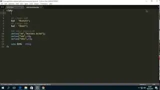 PHP - Sabit Tanımlama