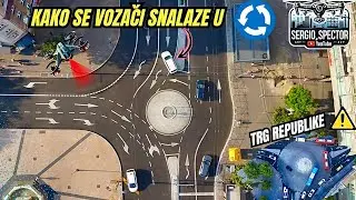 Kružni tok TERAZIJE i Trg Republike iz drona saobraćaj i snalaženje, otvorena Karađorđeva #beograd