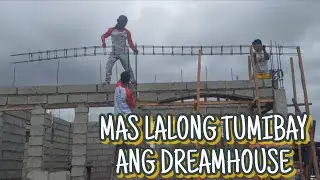 DAY #20 NILAGAY NA ANG BEAM NG DREAMHOUSE LALONG GUMANDA AT TUMIBAY NA #dreamhouse #smallhouse