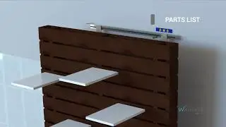 Pallet Wall Wall-Mounted Installation