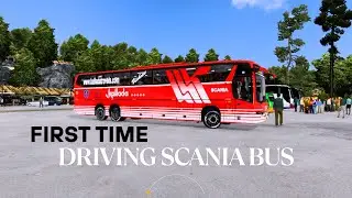 First time driving Bs6 scania bus || twisted roaded ||