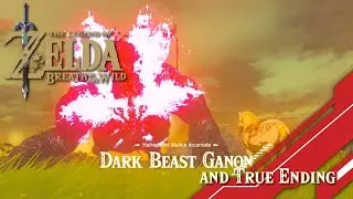 Zelda Breath of the Wild (No Commentary, JP audio) : Final Boss Ganon fight and Secret / True Ending